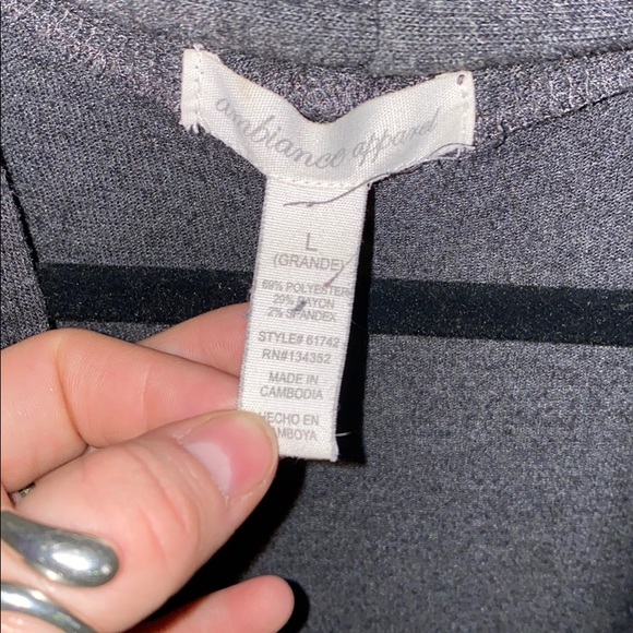 Grey Charcoal Knit Cardigan - Picture 3 of 3